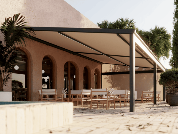 terrassenueberdachung-pergola-stoffdach-gastronomie